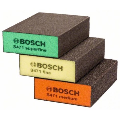 Šlifavimo kempinė Bosch 2609256F16; 97x69x26 mm; 3 vnt.
