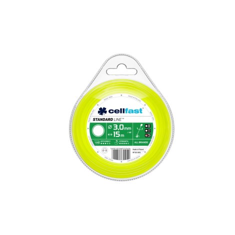 Pjovimo gija Cellfast 35-005; 3,0 mm; 15 m