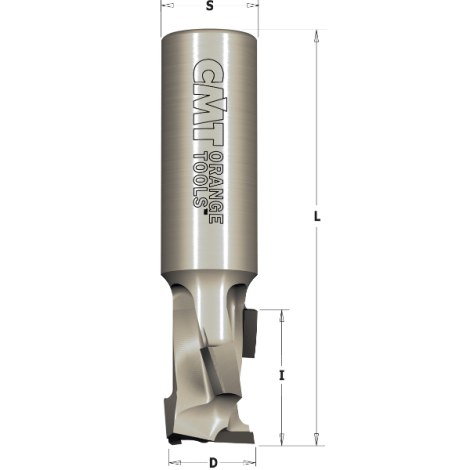 Freza gręžtuvui CMT; S=12 mm; D=10 mm 