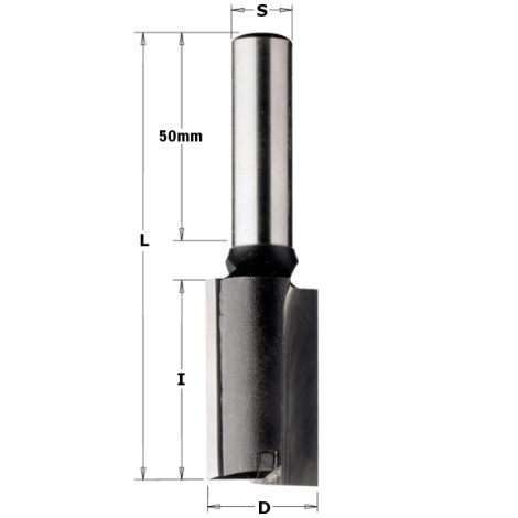 Tiesi pirštinė freza CMT 177.181.11; 18/60 mm 