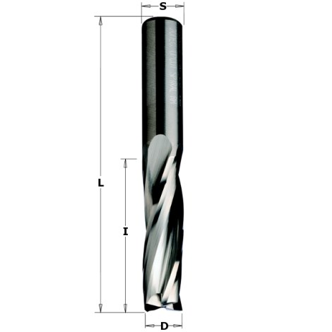 Tiesi pirštinė freza CMT; 18x55x18 mm 