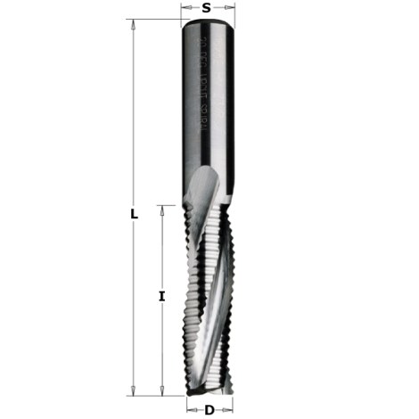 Tiesi pirštinė freza CMT; 20x102x20 mm 