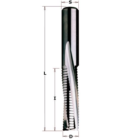 Tiesi pirštinė freza CMT 196.101.11; 10/42 mm 
