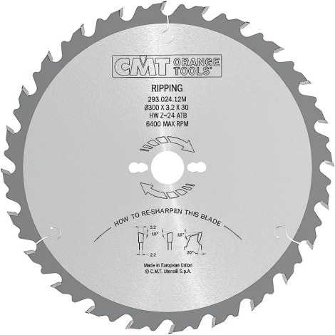Pjovimo diskas medienai CMT 285; 450x3.8x30; Z36; 20° 