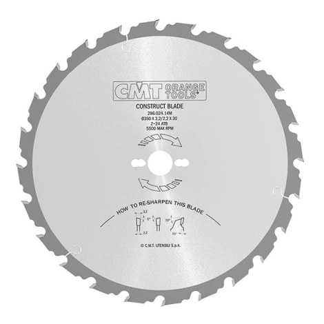 Pjovimo diskas medienai CMT 286; 300x3,2x30; Z48; 15° 