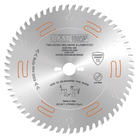 Pjovimo diskas medienai CMT 287; 250x3,2x30; Z48; 10° 