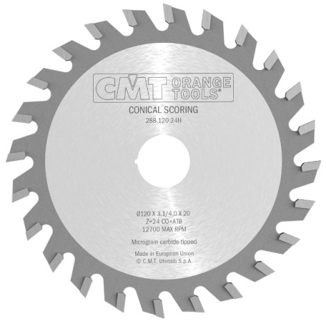 Reguliuojamas priešpjūklis CMT 288; 180x5,5x50,0 mm; Z44; 10° 