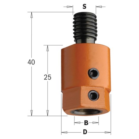 Adapteris CMT 302.080.02; M10 