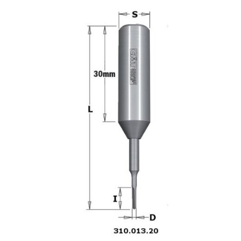 Grąžtas medienai CMT 310.013.20; 1,3 mm 