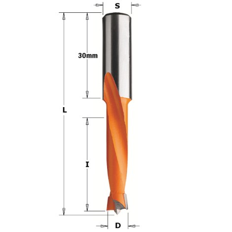 Grąžtas medienai CMT; S=10x30 mm; D=4x35 mm 