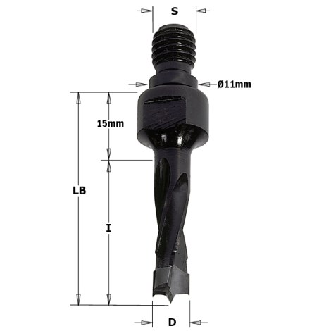 Grąžtas medienai CMT; S=M10/11 mm; D=12x40 mm 