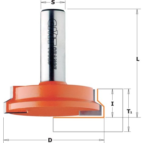 Sujungimų freza CMT; S=6 mm; D=31,7 mm 