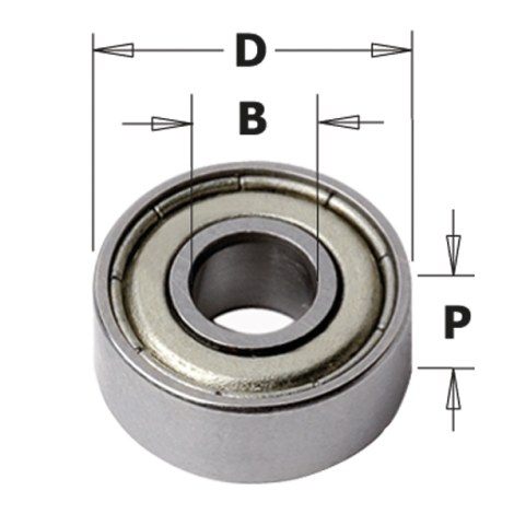 Atraminis guolis CMT 791.063.00; 12,7x4,76x5 mm 