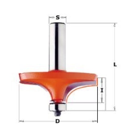 Juostinių rankenų freza CMT; S=1/2''; D=63 mm 