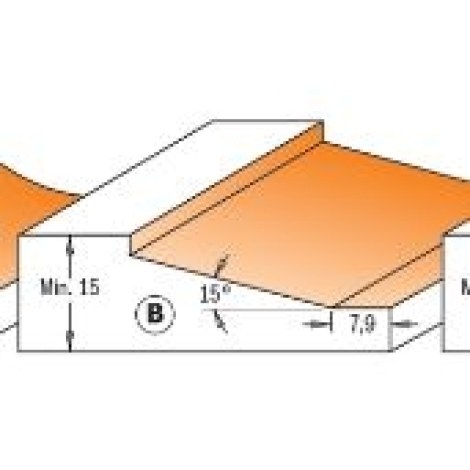Lovelių freza CMT; S=1/2''; D=82,5 mm 