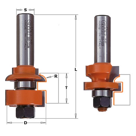 Profilinė freza CMT 891.512.11; S=12,7 mm; D=28,7 mm 