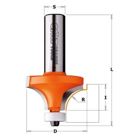 Apvalinimo freza CMT 980.503.11; 31,75/14 mm 