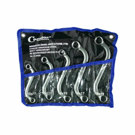 Raktų komplektas Condor Werkzeug C4405; 10-19 mm; 5 vnt.