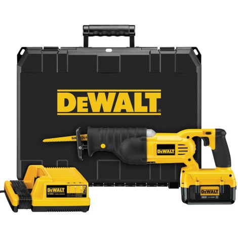 Akumuliatorinis tiesinis pjūklas DeWalt DC305M2; 36 V; 2x4,0 Ah akum.