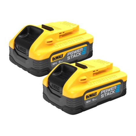 Akumuliatorius DeWalt Powerstack DCBP518H2; 18 V; 5,0 Ah; Li-ion; 2 vnt.