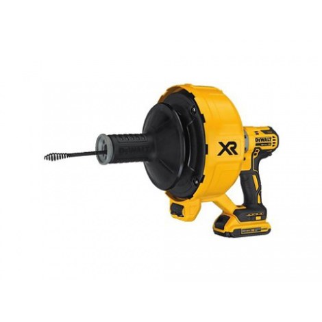 Nuotekų vamzdžių valytuvas DeWalt DCD200D1; 18 V; 1x2,0 Ah akum.