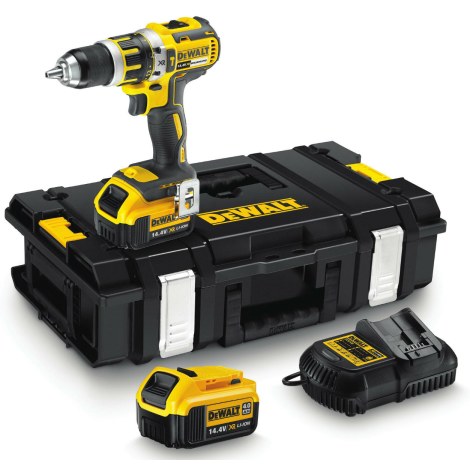 Suktuvas-gręžtuvas DeWalt DCD737M2; 14,4 V; 2x4,0 Ah akum.