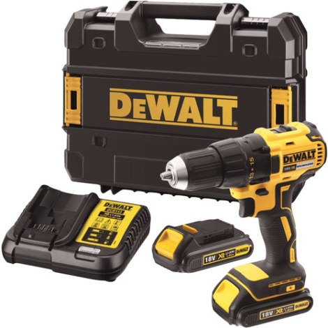 Suktuvas-gręžtuvas DeWalt DCD771S2-QW; 18 V; 2x1,5 Ah akum.