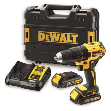 Suktuvas-gręžtuvas DeWalt DCD777S2T-QW; 18 V; 2x1,5 Ah akum.
