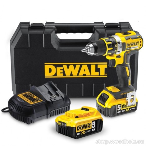 Suktuvas-gręžtuvas DeWalt DCD790P2; 18 V; 2x5,0 Ah akum.