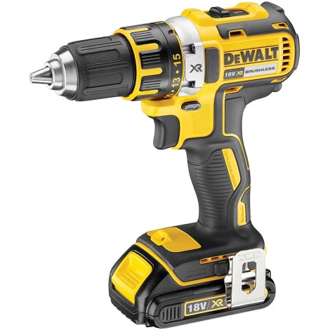 Suktuvas-gręžtuvas DeWalt DCD790S2; 18 V; 2x1,5 Ah akum.