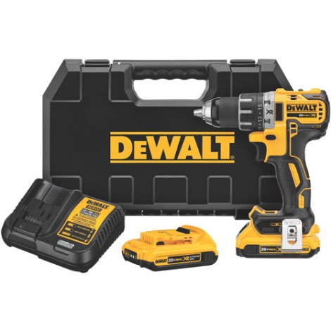 Suktuvas-gręžtuvas DeWalt DCD791D2; 18 V; 2x2,0 Ah akum.