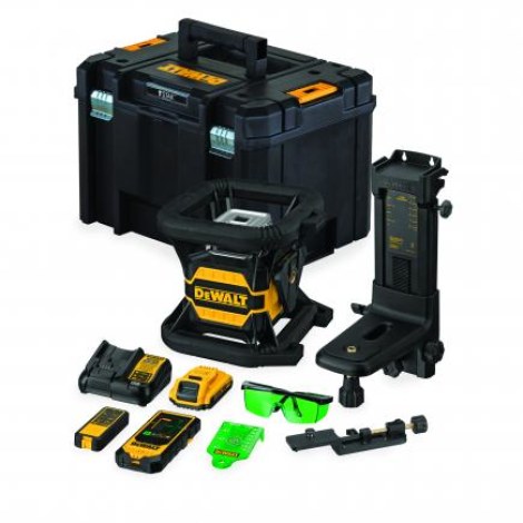 Rotacinis lazerinis nivelyras DeWalt DCE080D1GS-QW; 18 V; 1x2,0 Ah akum.