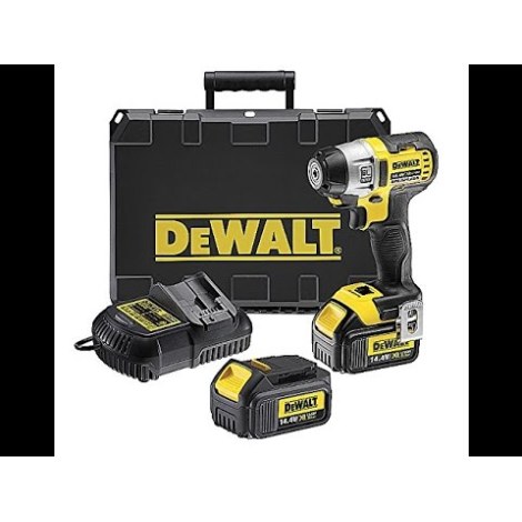 Smūginis veržliasūkis DeWalt DCF825M2; 14,4 V; 2x4,0 Ah akum.