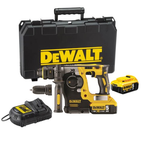 Akum. perforatorius DeWalt DCH274P2; 2,1 J; SDS-plus; 18 V; 2x5,0 Ah akum.