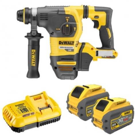 Perforatorius DeWalt DCH333X2-QW; 3,5 J; SDS-plus; 54 V; 2x9,0 Ah akum.
