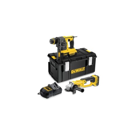 Įrankių rinkinys DeWalt DCK271M2-QW (DCH253 + DCG412); 18 V; 2x4,0 Ah akum.
