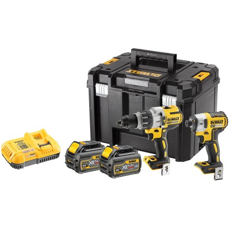 Įrankių rinkinys DeWalt DCK276T2T-QW (DCD996 + DCF887); 18 V; 2x6,0 Ah akum.