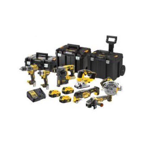 Įrankių rinkinys DeWalt DCK755P3T-QW (DCD796 + DCF887 + DCH273 + DCG405 + DCS570 + DCS334 + DCS355); 18 V; 3x5,0 Ah akum.