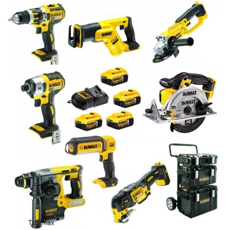 Įrankių rinkinys DeWalt DCK894P4; 18 V; 4x5,0 Ah akum.