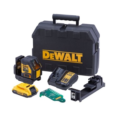 Kryžminis lazerinis nivelyras DeWalt DCLE34021D1-QW; 18 V; 1x2,0 Ah akum.