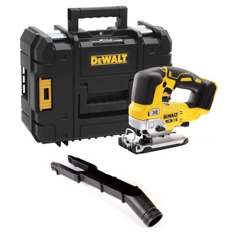 Akumuliatorinis siaurapjūklis DeWalt DCS334NT-XJ; 18 V (be akumuliatoriaus ir pakrovėjo)