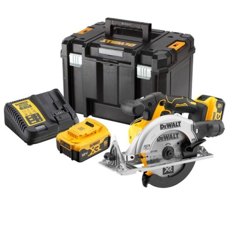 Akumuliatorinis diskinis pjūklas DeWalt DCS565P2; 18 V; 2x5,0 Ah akum.