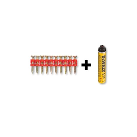 Vinys DeWalt DDF6510017; 3x17 mm; 700 vnt. + dujų balionėlis