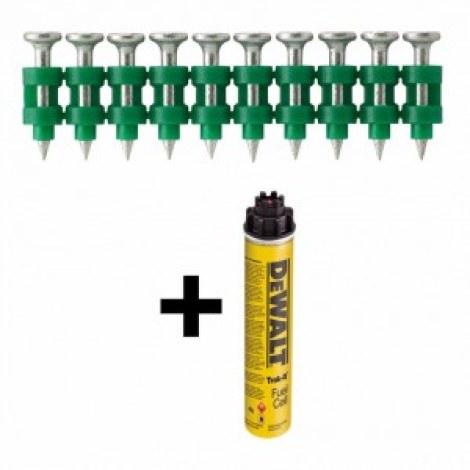 Vinys DeWalt DDF6510030; 2,6x30 mm; 700 vnt. + dujų balionėlis  