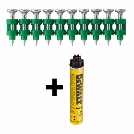 Vinys DeWalt DDF6510040; 40x2,6 mm; 700 vnt. + dujų balionėlis