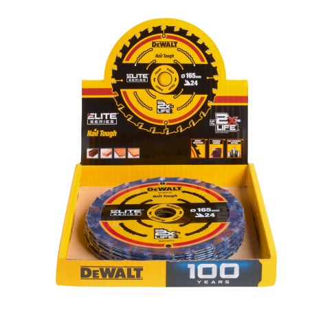 Pjovimo diskas medienai DeWalt DT10400-QZ; 165x20 mm; 24T