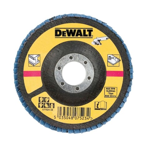 Vėduoklinis šlifavimo diskas DeWalt DT3265-QZ; 125 mm; P36