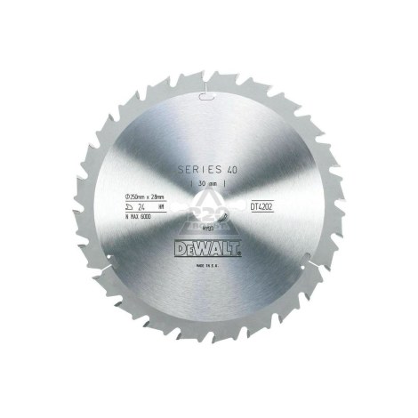 Pjovimo diskas medienai DeWalt; 250x2,8x30,0 mm; Z24; 10° 