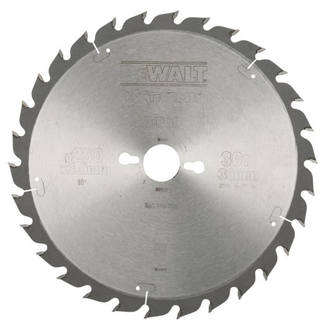 Pjovimo diskas medienai DeWalt DT4226-QZ; 250x3x30 mm; Z30; 20°