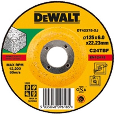 Šlifavimo diskas DeWalt DT42375-XJ; 125x6 mm